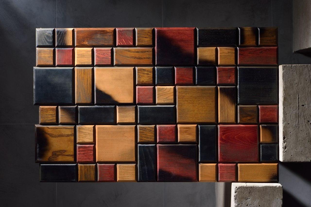 Деревянные панели Tessellated  сolor