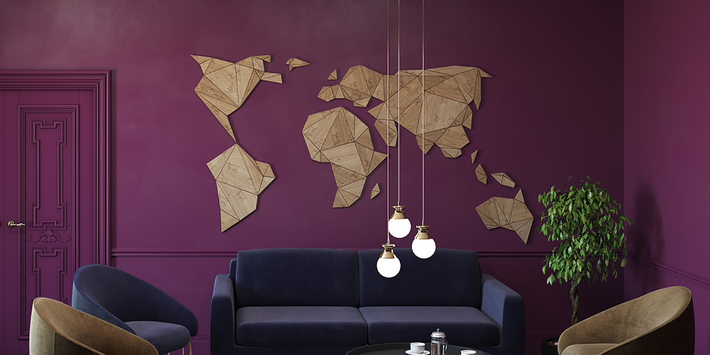 Деревянные панели  Wood Map